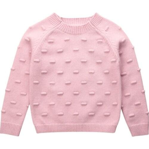 Toddler Sweaters 2019 Cute Kids Baby Girl Autumn Winter Clothes Knitted Sweaters Woolen Pullovers Tops Size 1-5Y