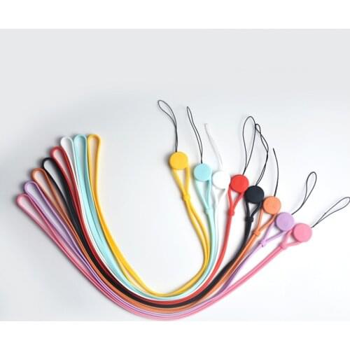 1pcs Mobile phone hanging rope adjustable silicone long rope certificate factory brand lanyard neck rope camera anti losing rope