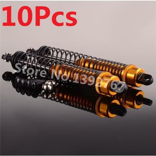 10Pcs RC Aluminum Rear Shock Absorber For 1/10 Scale Models Remote Control Car Crawler AXIAL SCX10 Yeti Rock Racer AX90025 90026