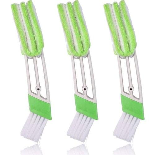 3-pack mini vacuum cleaner for car air outlet air conditioner cleaner and brush double head keyboard shutter car cleaning tool