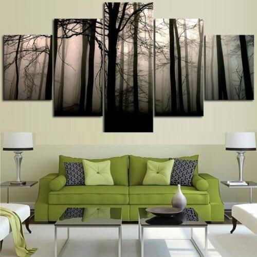 5 Pieces Wall Art Canvas Painting Shell Starfish Sunrise Landscape Poster Home Bedroom Modern Pictures For Decorative Framework