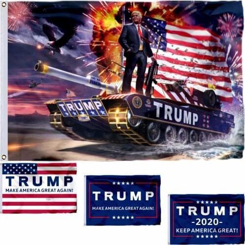 US Trump Flag Keep America Great Donald Trump 2020 5X3FT Polyester Banner