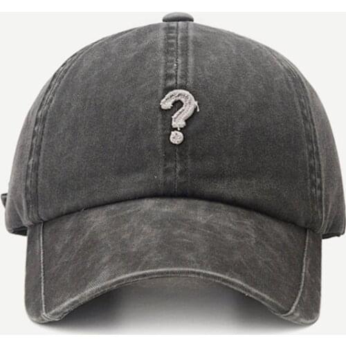 Question Mark Baseball Cap Men Women Japanese Street Style 2020 Cotton Pure Color Breathable Adjustable Dad Trucker Hat Snapback