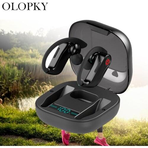 Bluetooth 5.0 TWS Power HBQ Pro Wireless Earphones 6D Stereo Sports ear hook Headphones Waterproof Earbuds Power Display Hifi