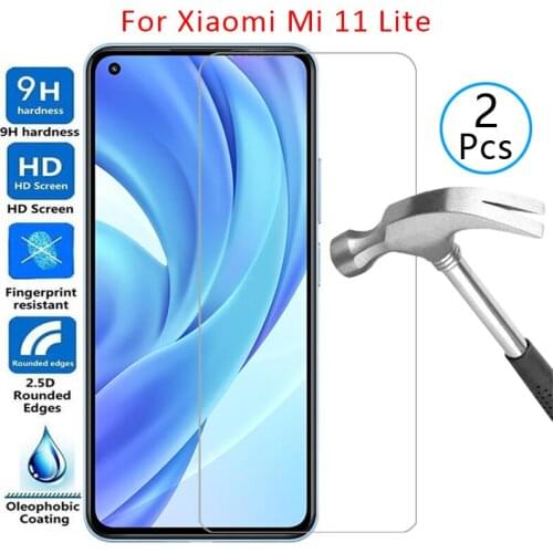 Case for xiaomi mi 11 lite 5g cover tempered glass screen protector on xiao my 11lite 11light light protective phone coque armor