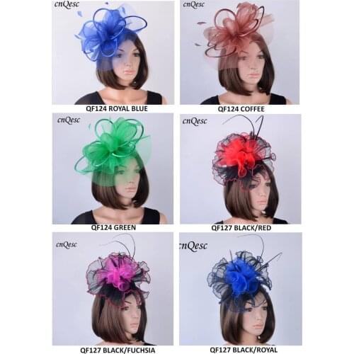 DESIGN Sinamay womens hat crin fascinator w/feather,satin organza for Melbourne Cup,wedding,Kentucky derby,party,races,church