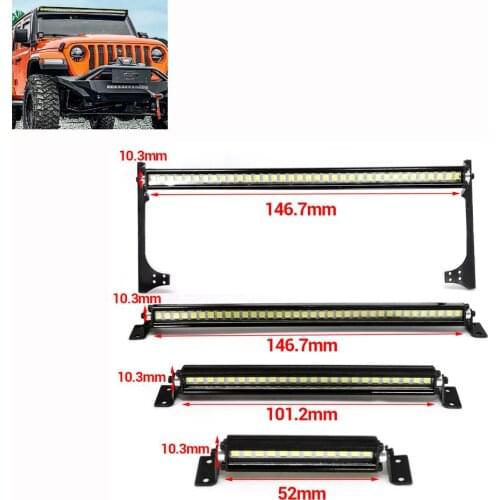 Hot sale RC Car Roof Lamp 24 36 LED Light Bar for 1/10 RC Crawler Axial SCX10 90046 90060 SCX24 Jeep Wrangler JK Rubicon Body