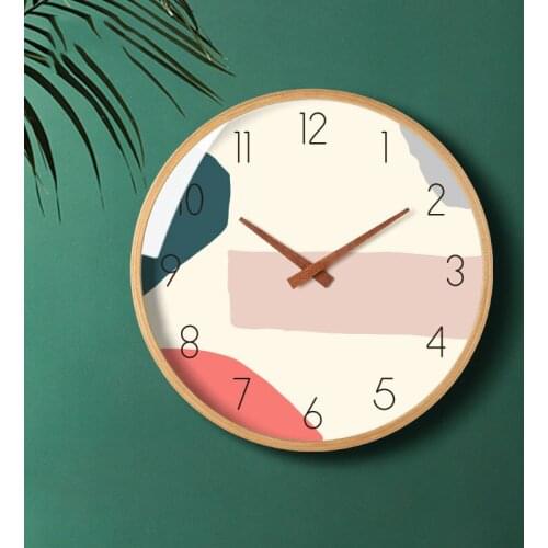 Nordic Silent Wall Clock Modern Design Digital Kitchen Minimalist Wall Clock Living Room Reloj De Pared Home Decor Bb50WC