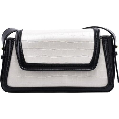 Solid color chain fashion handbag 2020 new trendy messenger all-match white popular bag texture single shoulder small square bag