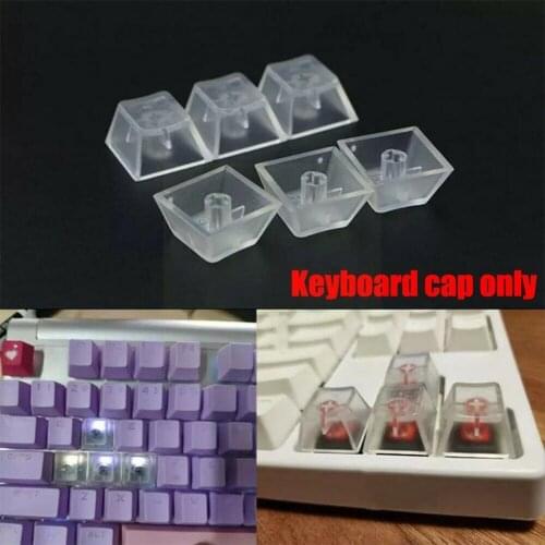 10 Pieces Of R4 High Mechanical Keyboard Keycap Transparent Suitable Gateron for CHERRY Transparent Switch Keyboard Keycap Q4F1
