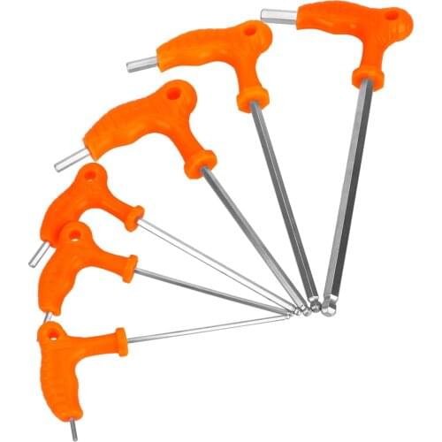 Allen Hex Key Wrench T Handle Hand Tool Inner Hexagon Wrench 2.5mm 3mm 4mm 5mm 6mm 8mm Spanner High-carbon Steel