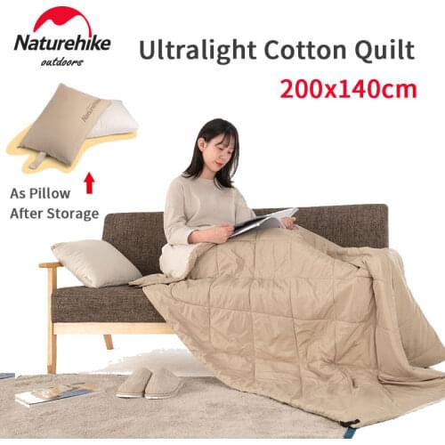 Naturehike Winter Ultralight Cotton Quilt Travel Portable Wearable Soft Shawl Warm Keeping Comfortable Sleeping Tent Blanket