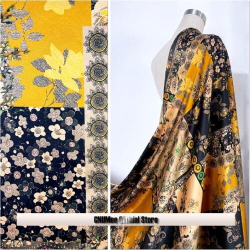 CNUM SP942 Pure Silk/ Collage /Silk Fabric 92% Silk 8% Spandex Elastic/ Width 1.16yd Thickness 25momme/ Sold by meter
