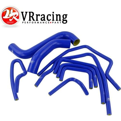 VR - 9 PCS Silicone Radiator Turbo Intercooler Hose Kit For 02-07 Subaru Impreza WRX/STi GDA/GDB EJ20 Blue&Yellow VR-LX1803C-QY