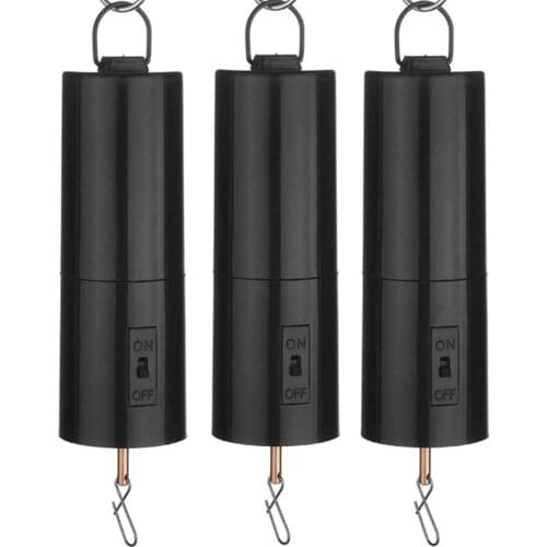 Practical Hanging Black Rotating Motor for Spinner and Wind Chime Garden Decoration Accessories, Not Including Battery 3 Pack