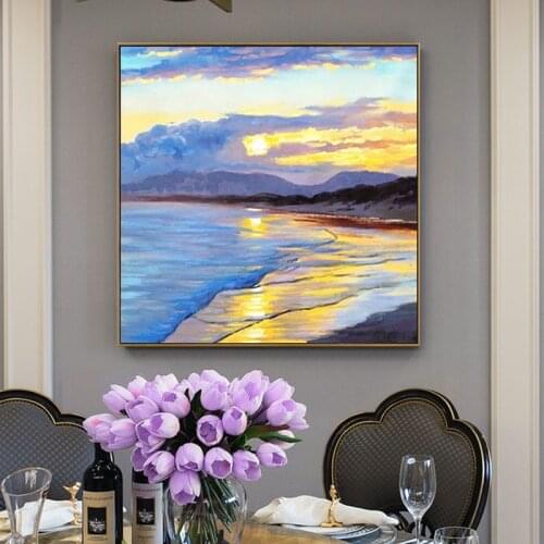 Sunrise impression Needlework,Cross stitch,scenery 14CT Unprinted Embroidery kits Arts Cross-Stitching,DIY Handmade Decor