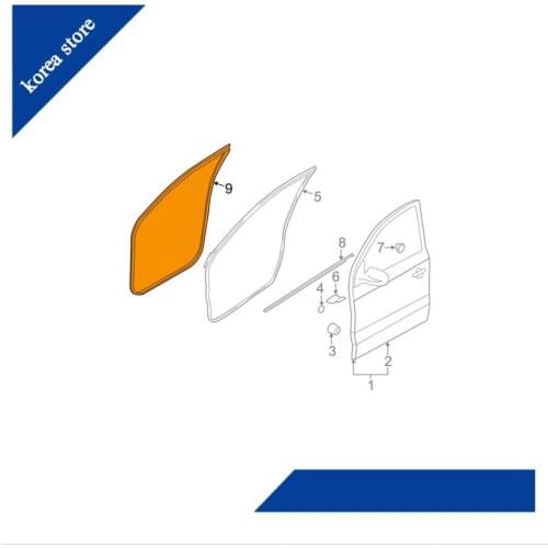 Weatherstrip -Front Door Body Left for Hyundai 2009 Tucson 82110-2E001