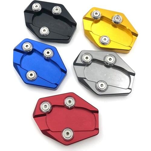 Gold Motorbike CNC Aluminum Side Stand Enlarge Kickstand extension pad For Yamaha TMAX 530 2015-2016 XP530 2013-2016