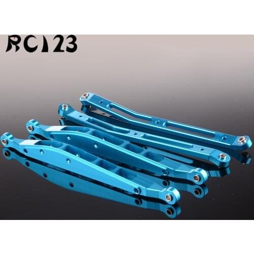 1:10 4Pc AX31109 Aluminum Rear Lower&Upper Chassis Linkage Link For RC Crawler Car Rock Axial Racing Yeti AX90026 NEW ENRON
