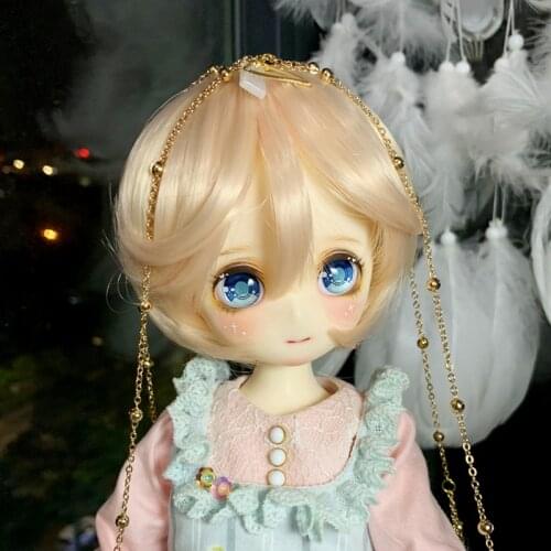 2021 New Style 1/3 1/4 1/6 1/8 High Temperature Short Cute Wire BJD Hair Fiber Wig