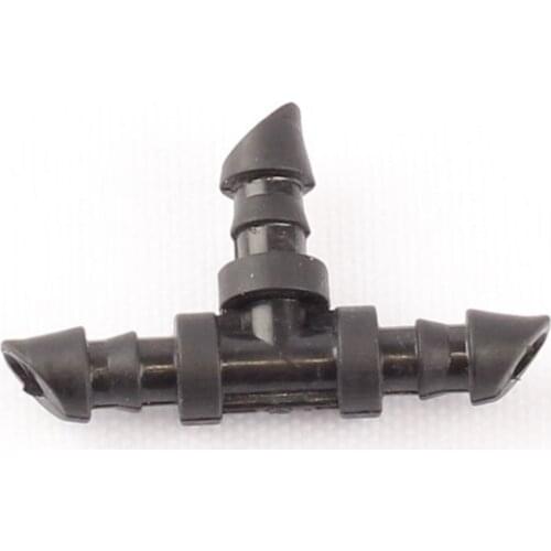 60pcs New 4/7mm Hose Barbed Tee Hose Connector 3 Ways Water Splitter for Micro Irrigation Planter Pot Raised Bed Drip Fitting