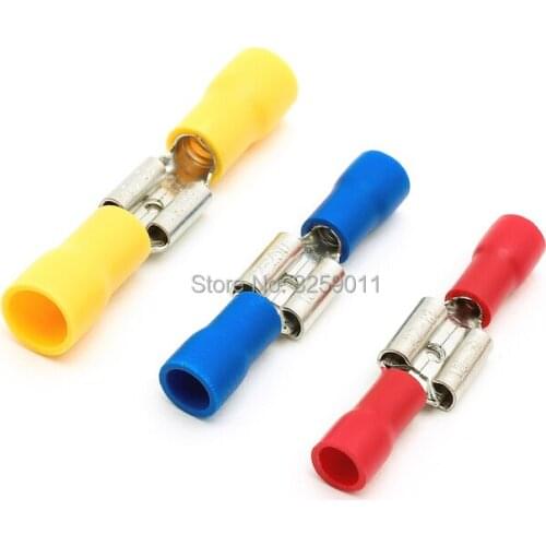 600PRS Butt Connector Crimp Terminal Male Female Pre-Insulating Joint Assortment Kit Fitted 22-16/16-14/12-10 A.W.G