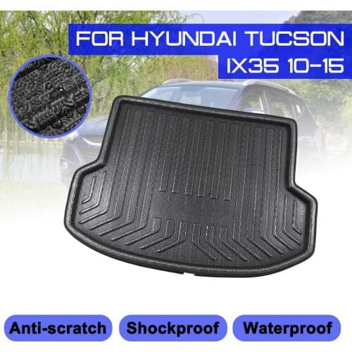 Car Floor Mat Carpet Rear Trunk Anti-mud Cover For Hyundai Tucson IX35 2010 2011 2012 2013 2014 2015