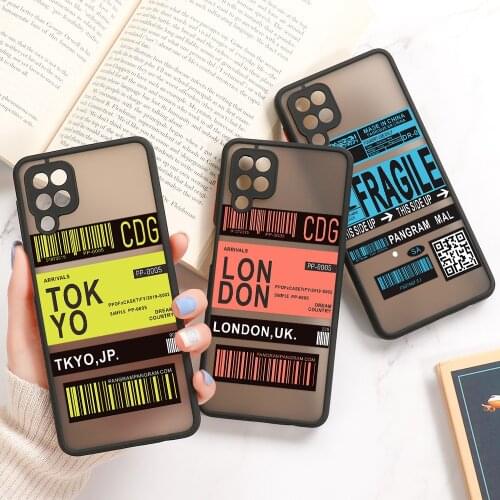 Case For Samsung A32 A50 A51 A71 A52 A72 A12 A21S A31 A10s A01 Core A30 A20 Funda On Galaxy Note 10 Plus 20 Ultra Matte PC Cover