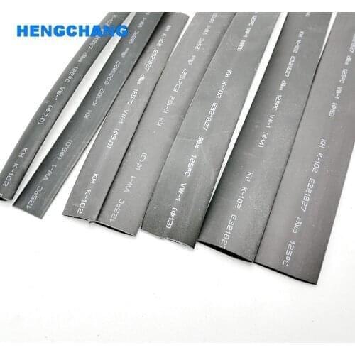 Diameter 22mm Heat Shrinkable Tube Shrink Tubing Wire Black length 1meter
