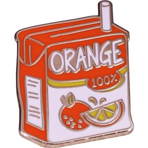This juice box badge is a subtle tribute to one of my favorite manga and anime series Orange