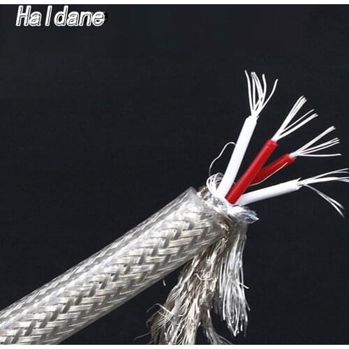 Haldane HIFI Audio QED 4 core Silver Plating RCA Audio Cable Signal Cable for Audiophile