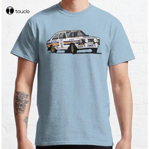 For Escort Mark 2 Bda Cosworth Engine Car Race Rally Drift Classic T-Shirt Cotton Tee Shirt