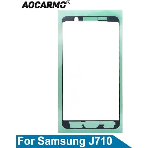 Aocarmo For Samsung Galaxy J710 J7(2016)LCD Frame Front Housing Adhesive Screen Glue Tape Sticker Replacement