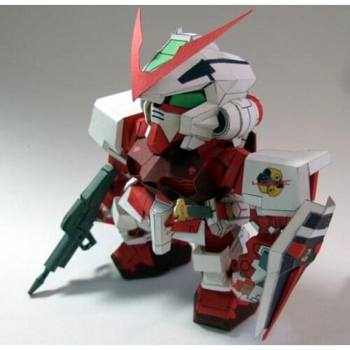 MBF-P02 Astray Gundam Heresy Gundam Red Machine Paper Model