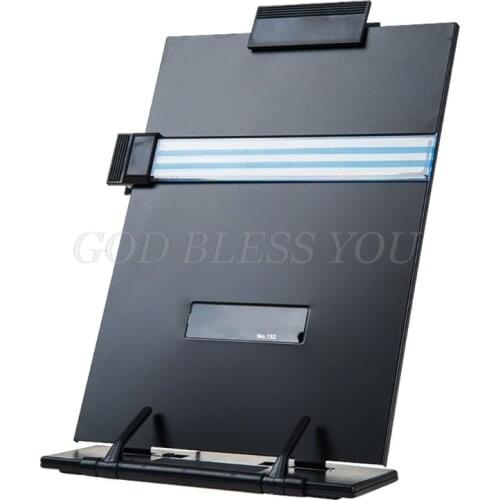 Metal Adjustable Computer Document Holder Book Rack Stand Reading Typing Frame Bookends Recipe Shelf Folding Holder Organizer