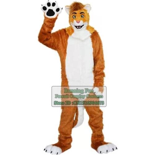 Lovely Fox Lion Pig Furry Wolf Mascot Costume Animal Dog Fursuit Halloween Adult Cartoon Character Cosplay Suit For Party