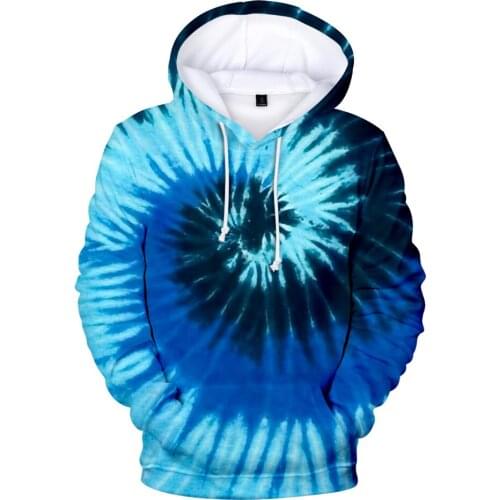 Personality Men/Women Colorful Tie Dye Hoodies Sweatshirt Casual Magic Swirl Pattern 3D Sweat Tops Crewneck Hip Hop 3D Clothes