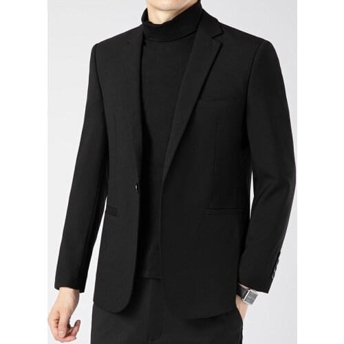 Fashion Mens Autumn Quality Business Blazer Wedding Prom Blazers Costume Spring Casual Suits Coats Single Breasted Top Clothing