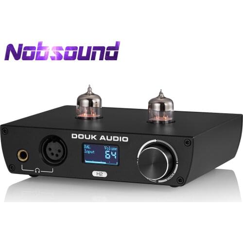 Nobsound HiFi Vacuum Tube Balanced XLR Headphone Amplifier Home Desktop Stereo Audio Amp for High-impedance Headsets