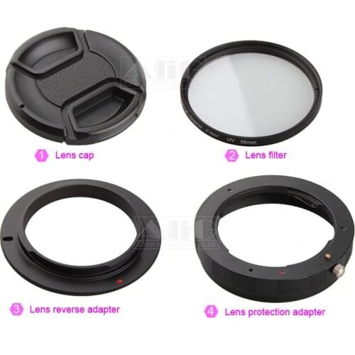 For Pentax Camera Macro Lens Reverse Adapter Protection Ring Kr K7 K20D K100D K-70 K-50 K-3 K-3II K-5II K-5 IIs K-S1 K-S2 Camera