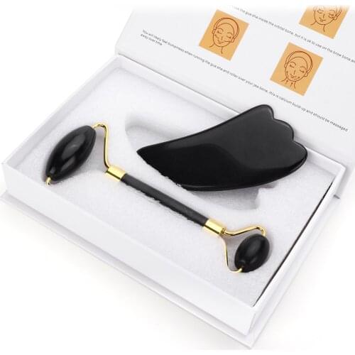 Facial Massage Roller Double Heads Jade Stone Jade Roller Face Lift Hands Body Skin Relaxation Slimming Beauty Health Skincare