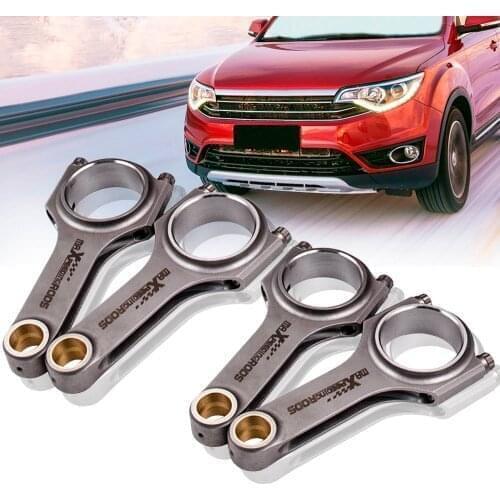 4340 H beam Connecting Rods for Peugeot Citroen 405 Mi16 309 1.9 XU9J4 Conrods 143mm 800hp Genuine 3/8" ARP 2000 bolts