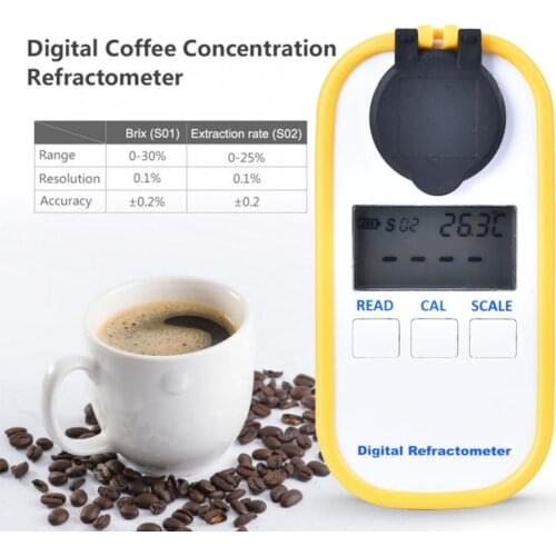 Testers DR701 Digital Display Coffee Concentration Meter Sugar Tester Brix / TDS Coffee Brix