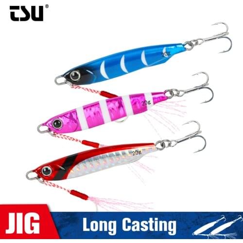 TSURINOYA 20g 30g 40g Metal Jig Fishing Lure BAYONET Long Casting Inshore Jigging Artificial Hard Baits Sea Fishing Lure