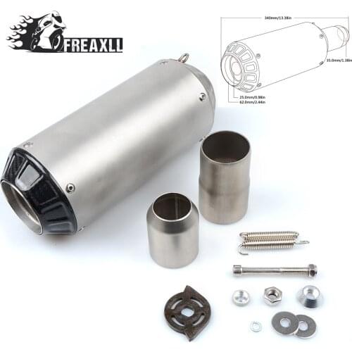 36-51MM Universal Motorcycle Exhaust Carbon Motorbike Exhaust Pipes Bike Muffler For Yamaha MT09 Suzuki Kawasaki Z 800 Honda