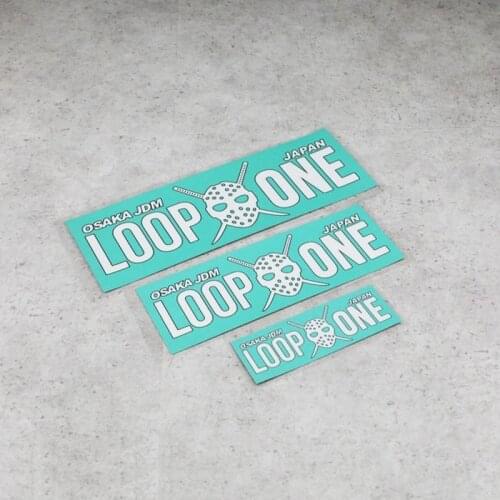 G102 OSAKA JDM Japanese LOOP ONE Car Modification Stickers and Decals Highway Rally Car Racing Windshield Motorcycle Stickers