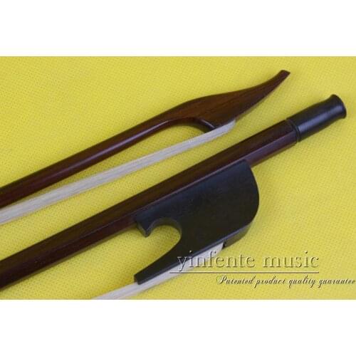 1 pcs Double Bass Bow 3/4 German Style brazil wood Straight High quality #R115