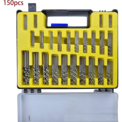 150Pcs Hss Twist Drill Set 0.4-3.2mm Miniature Micro Mini Bits metal drills set of drills Drill Bits For Craft Model Hobby Twist