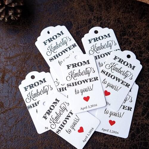 3.5x6.2cm Custom Label White Cardboard Paper Love Preference Banquet Bachelor Party Wine Flowers Wedding Marriage Sleutellabel