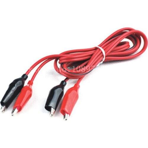 5Pcs Alligator Clips Electrical DIY Test Leads Alligator Double-ended Test Jumper Wire Length 1 meter
